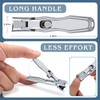 Nail Clippers with Catcher- DRMODE Wide Jaw Opening Nail Clippers