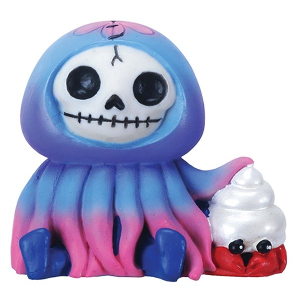 Furry Bones Jellyfish With A Crab Collectible Figurine