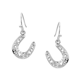 Montana Silversmiths Heartfelt Luck Horseshoe Earrings - ER5700