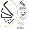 UFURMATE Screw in Hooks, 120Pcs 5 Sizes L Shaped Hooks