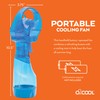 O2COOL Deluxe Handheld Battery Powered Water Misting Fan (Light Blue)
