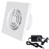 BRDUROBLA 3'' Exhaust Fan 4 W Ventilation Extractor with 11-Speed