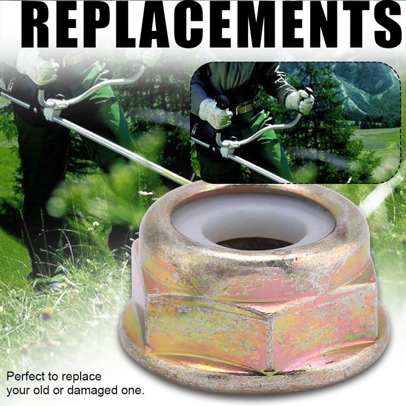 M10 x 1.25 Flange Nut Left Hand Thread Blade Screw