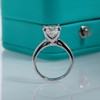 AnuClub Cushion Cut Moissanite Engagement Ring 3.5ct D Color 925