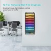 VEESUN 12 Tier Wall File Organizer, Mesh Letter Magazine Mail