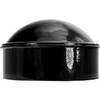 Black Powder Coated Pressed Steel 3-1/2" Chain Link Fence Post