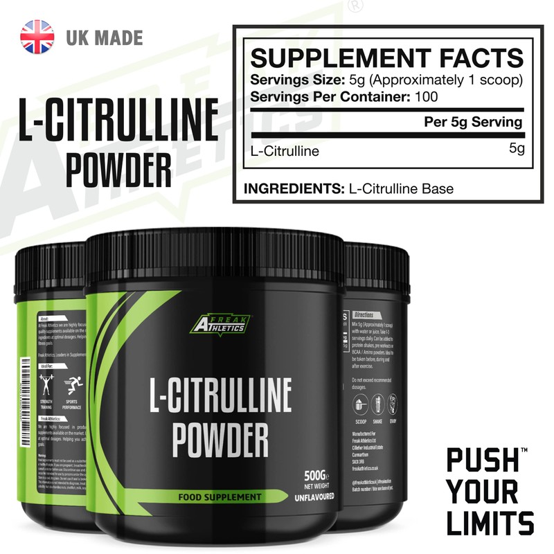 L-Citrulline Powder 500g Unflavoured by Freak Athletics