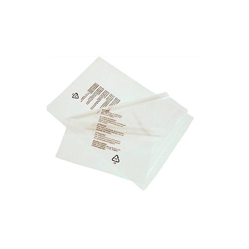 200 Clear Transparent Plastic SELF Seal Garment Bags with Safety
