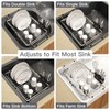 Small Expandable Over The Sink Dish Drainer Drying Rack In