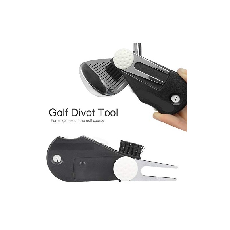 Multi-Function Golf Divot Repair Tool with Detachable Golf Ball Marker