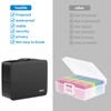 Fireproof Safe Photo Storage Box with 18 Inner 4" x
