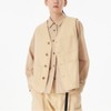 JAJU [JAJU/자주] 유니 버튼 베스트_베이지 [JAJU] Uni Button Vest_Beige