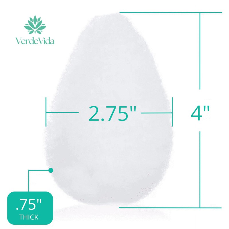 10 Pack - VerdeVida Facial Sponge/Face Scrubber, Buff Puf Style