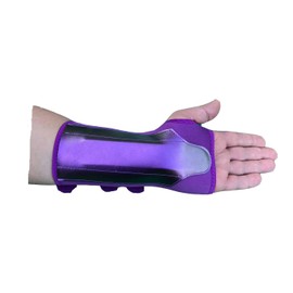LTG Neoprene Support Wrist Brace Use for Carpal Tunnel Arthritis Sprains Strains (Large - Extra Large(Left), Purple)