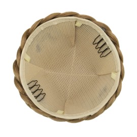 IMISSU Small Size Braided Chignon Dancer Hair Cover Donut Hairpieces Scrunchies Hair Bun Wig Updo Wedding Party for Women (M5 Mix Copper)