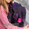 Knirps Children's Pocket Umbrella Rookie Reflective with Reflective Border Flamingo