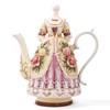 FORLONG Large Ceramic Teapot and Coffee Pot with Lid, 3D