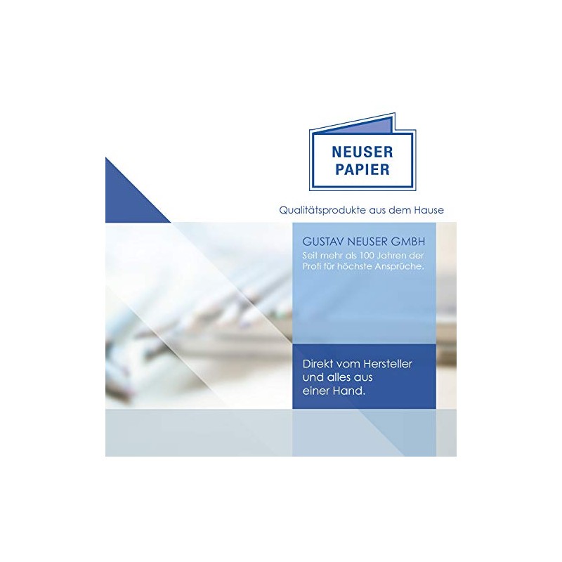 Gustav Neuser 50 x Unfolded Simple Insert Paper for B6
