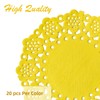 200 Pcs 3 Inch Round Lace Coloured Paper Doilies, Assorted