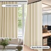 hoeflife Room Divider Blackout Curtains & Ceiling Curtain Track Set