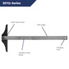Pacific Arc 36 Inch T Square, Traditional Stainless Steel Plain