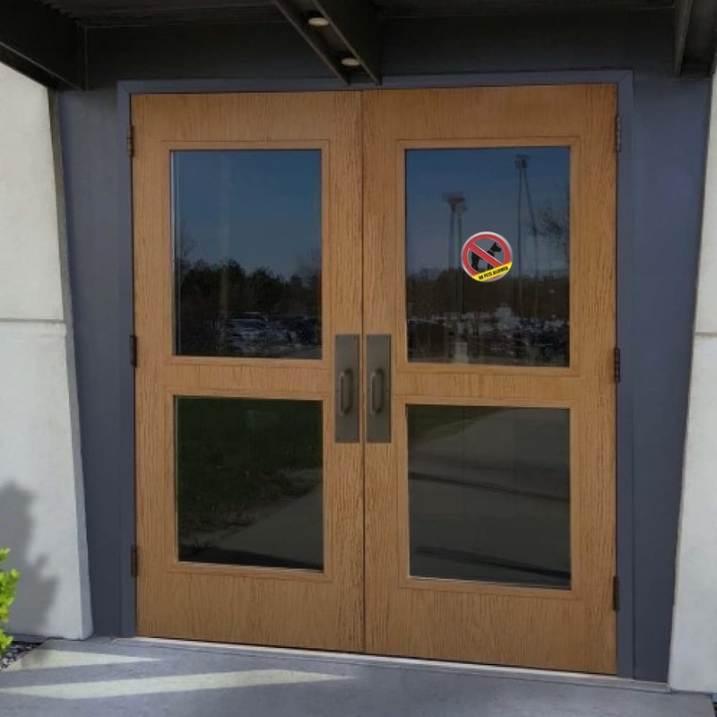 TRUSTY No Pets Allowed Sign for Business Sticker