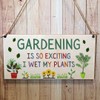 Second Ave Funny Gardening Is So Exciting Wooden Hanging Gift