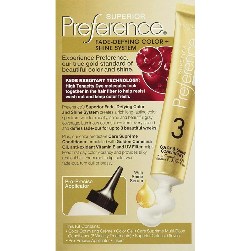 Loreal L'Oreal Paris Superior Preference Fade-Defying Color + Shine System,