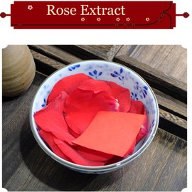 Grospe Traditional Chinese Lipstick, 12 PCS Makeup Rouge Lipstick Papers, Non-stick Cup, Long-lasting Matte with Red Storage Box, Rose