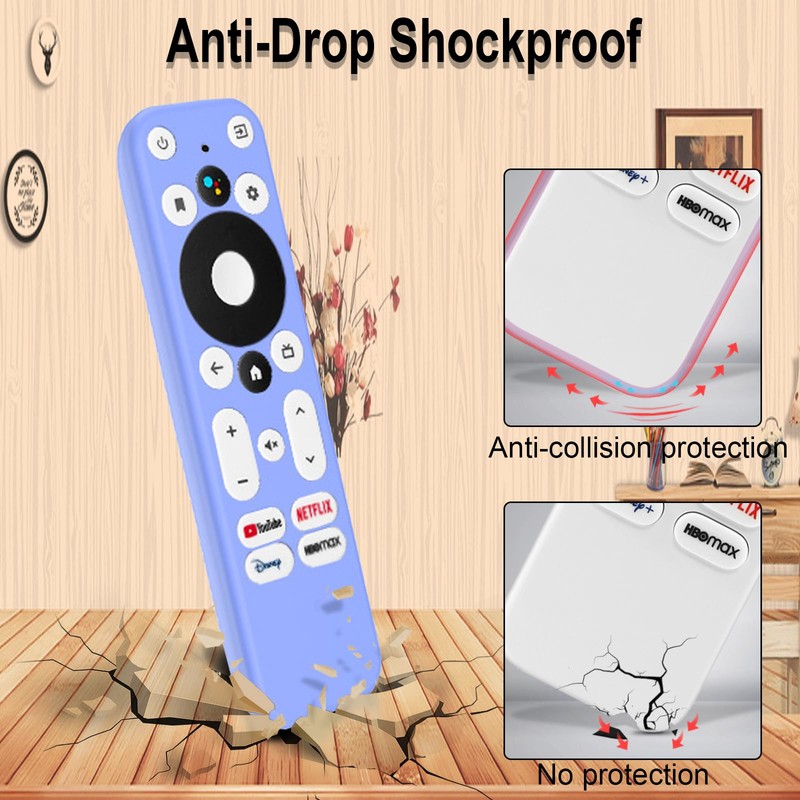 Glow Blue Remote Case for Onn Remote Control, 100026240 Silicone