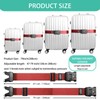 Luggage Strap Belt for 20"-28" Suitcase with TSA Approved 3-Dial