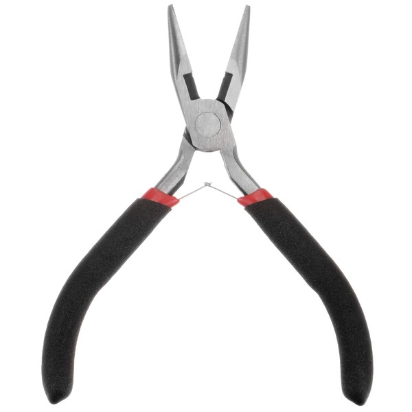 sourcing map Mini Needle Nose Pliers 4.5 Inch Toothless Precision