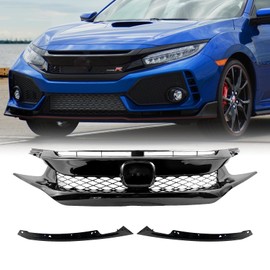 CABOHON Front Bumper Grille For 2016-2018 Honda Civic Type R Style