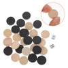 Vaguelly Wooden Backgammon Pieces, 30pcs 19mm Small Backgammon Checkers with