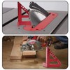 KETIPED Imperial 3D Carpenter Square Hole Scribing Triangle Ruler,Quick 15°