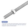sourcing map 5Pack M6 x 150mm Fully Threaded Rod with