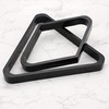 OwnMy Set of 2 Black Wooden Billiard Ball Racks Set,