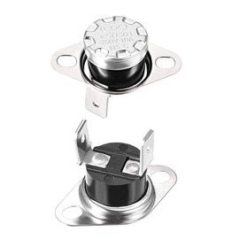 sourcing map Temperature Switch Thermostat 115°C 10A Normally Closed NC Pack of 2