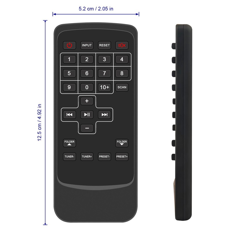 RHB70 Replaced Remote Control Fit for Rockville RHB70 Home Theater