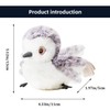 Asphodelia Flapping Bird,Lifelike Sandpiper Chirping,Touch Activated Kittentoy for All Breeds