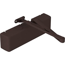 Hager 5100 Series Cast Iron Grade 1 Heavy Duty Surface Door Closer, Multi-Mount, 1–6 Adjustable Spring Size, Sprayed Dark Bronze Finish