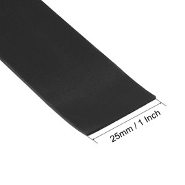 sourcing map Flexible Magnetic Strip Dry Erase Magnetic Film Labels Stickers with 255 Gauss Writeable Black 1 Inch x 3.3 Feet