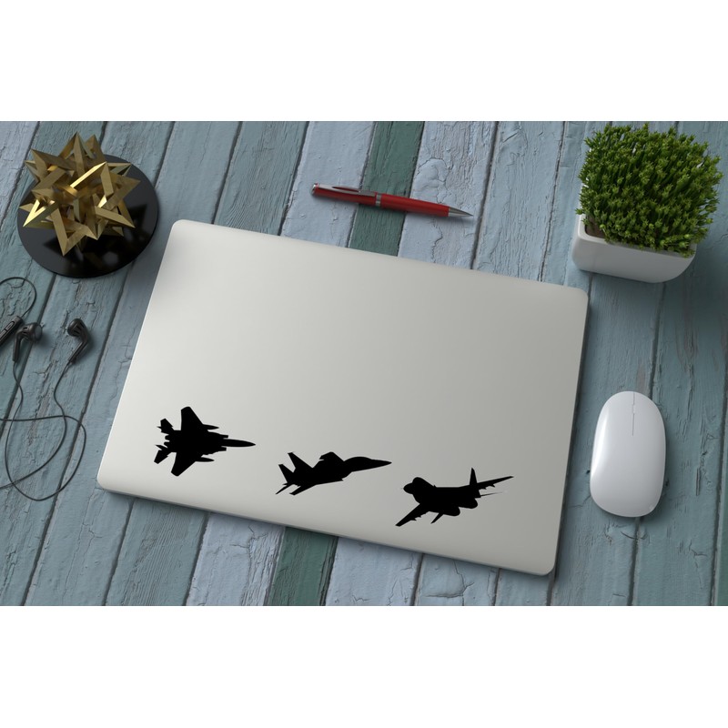 Fighter Jet Aircraft 6 Sticker Pack Light Switch Sticker -
