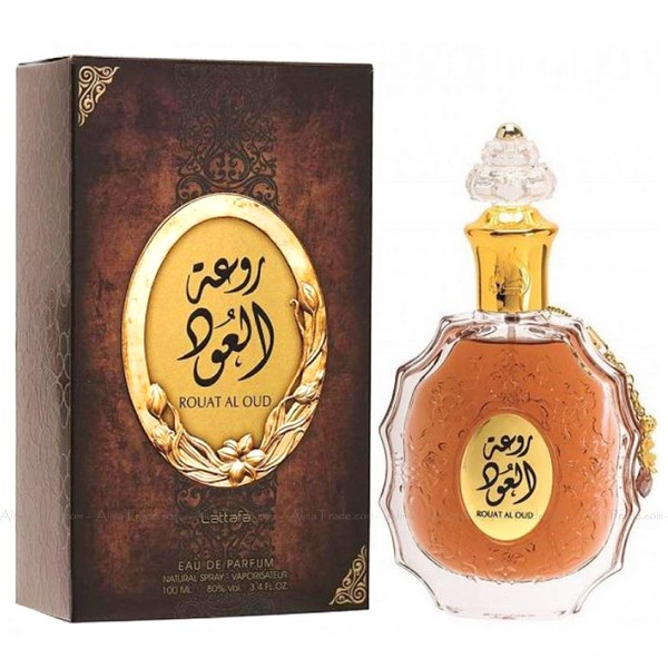 Rouat Al Oud By Lattafa Perfumes Oriental Rawaat sandalwood Leather Ambergris