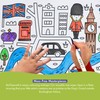 Doodle Mats Reusable London Colouring Mat for Kids | Iconic
