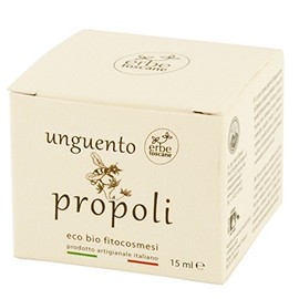 Propolis Bio-Salbe - optimal für Gesicht, Hals und Dekolleté - reines Naturkonzentrat - handgefertigt in der Toskana (15 ml)