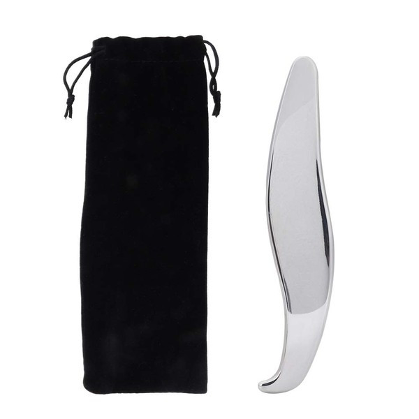 Massage Guasha Plate, Stainless Steel Gua Sha Scratching Massage Tool Relieve Muscle Soreness Great Tool for Mobilising Soft Tissue with Storage Bag