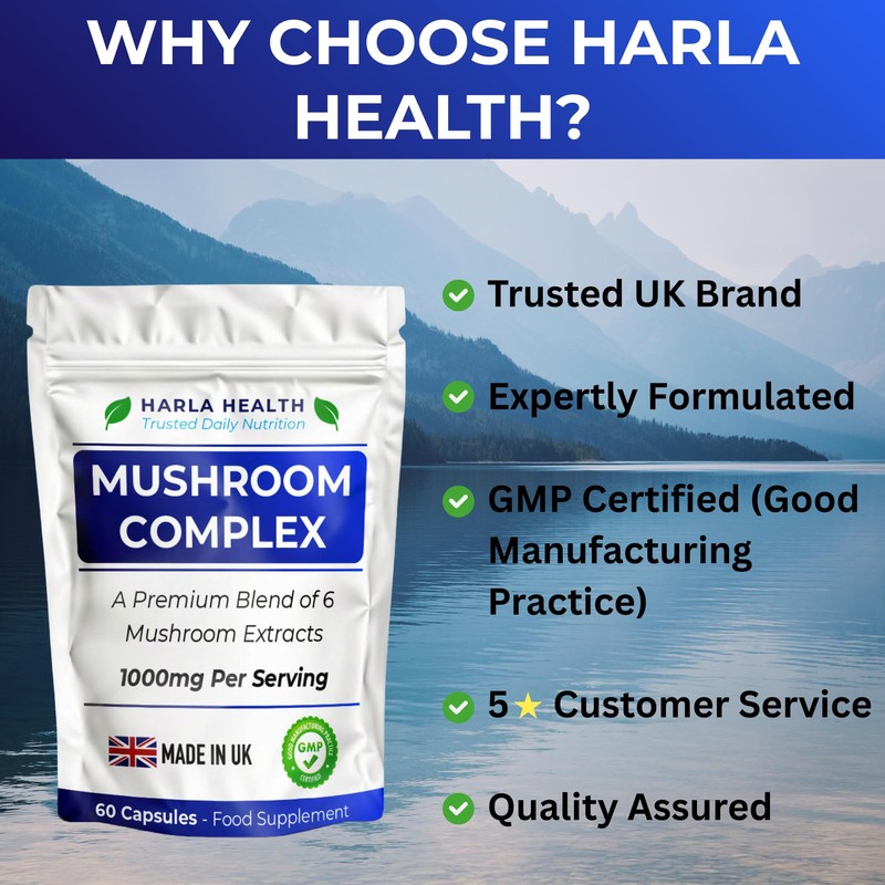 Mushroom Complex – High Strength 6 Mushroom Blend with Lion’s
