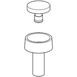Grohe Push Valve with Rosette Chrome/Matte-Chrome, 37117PI0