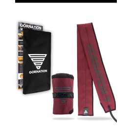 GORNATION Wrist Wraps - Performance Wrist Wraps for Fitness, Gym, Calisthenics & Strength Sports - 1 Pair Wrap Bandages, Premium Burgundy